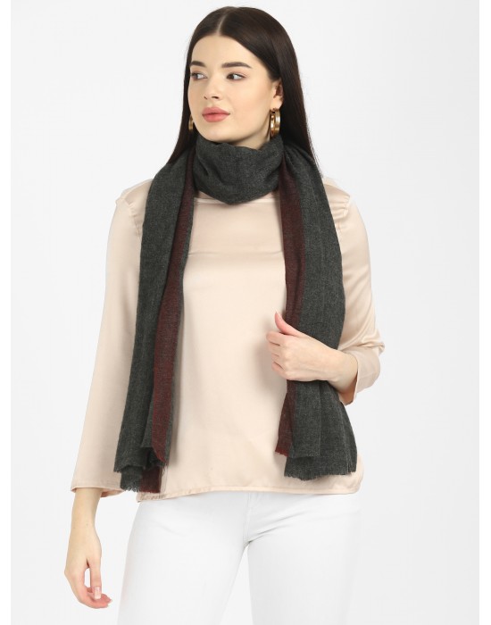 Women shawls Plain dark grey